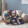 thumbnail image 4 of Blanket Jungkook Soft and Comfortable Wool Fleece Throw Blankets Gift for Home Decoration Sofa Office car Camping Yoga Travel Home Decoration Cozy Plush Beach, 4 of 5