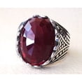 thumbnail image 2 of Red Garnet Ring, Silver Jewelry, 925 Silver Ring, Father's Day, Rose Cut Garnet Ring, January Birthstone Ring, Heavy Mens Ring, Spiritual Healing Gemstone, Christmas, Designer Mens Ring, 2 of 5