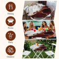 thumbnail image 7 of Marble Red Round Tablecloth, Fitted Table Cover with Elastic for 55"-60" Round Tables, Modern Abstract Gold White Brick Stone Motif Table Cloth Outdoor Indoor Dinning Party Waterproof Tablecloths, 7 of 7