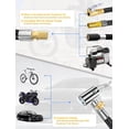 thumbnail image 4 of 20 Inch Tire Inflator Hose Adapter, Car Air Hose Self-Locking Air Chuck w/Tire Schrader Valve Fine Thread & Presta Valve Adapter, Quick Connect & Release for Pump Air Compressor Attachments, 4 of 7