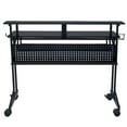 thumbnail image 4 of ACME 47" Home Office Furniture Suitor Music Recording Studio Desk, Black, 4 of 7