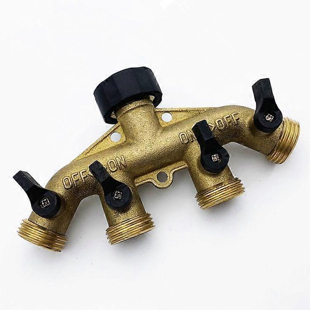 3/4 inch Brass 4 Hose Dispenser Nozzle Switch Faucet Connector Faucet Dispenser Hose Adapter
