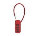 thumbnail image 1 of Portable Zinc Alloy 4 Digit Password Lock Wire Rope Anti-Theft Backpack Zipper Lock Padlock ,Easy to Use, 1 of 7