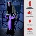thumbnail image 5 of Haunted Hill Farm 5.25 ft Lifesize Animatronic Vampire Lady with Baby with Lights and Sound, Halloween Decoration, HHRPR-25FLSA, 5 of 22