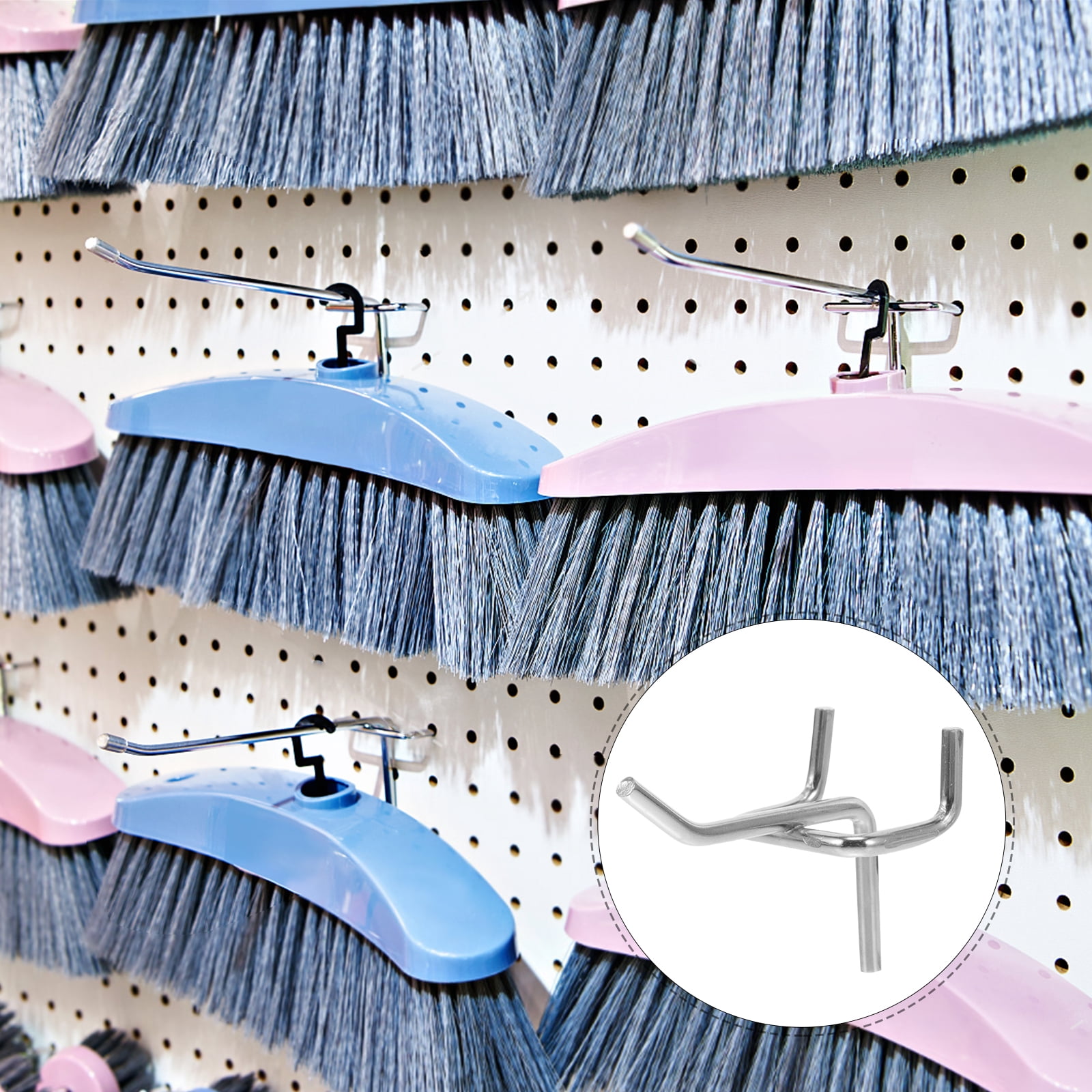 Baluue Metal Pegboard Hooks, , 50 Pieces - Peg Board Display Hangers for Organizing Tools and Accessories