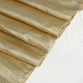 thumbnail image 3 of Balsa Circle Gold 60" x 102" Accordion Crinkle Taffeta Rectangular Tablecloth Reception, 3 of 8