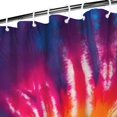 thumbnail image 3 of Colorful Tie Dye Pattern Shower Curtain 36"x72" ,Bathroom Decorative Shower Curtains Set with 12 Hooks,Modern Waterproof Washable Shower Curtain, 3 of 6