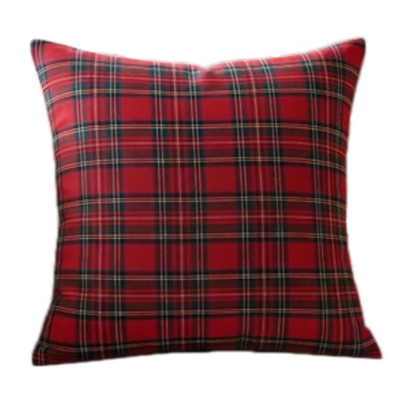 2026 Christmas Indoor Home Decor Christmas Tartan Plaid Throw Pillow Cover Holiday Decor Cushion Case For Sofa Couch Home Decoration