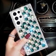 thumbnail image 5 of Compatible with Galaxy S23 Ultra Bling Diamond Case for Women Girls Girly Glitter Shiny 3D Crystal Rhinestone Case Fashion Luxury Double Color Sparkly Gemstone Soft TPU Cover, 5 of 12