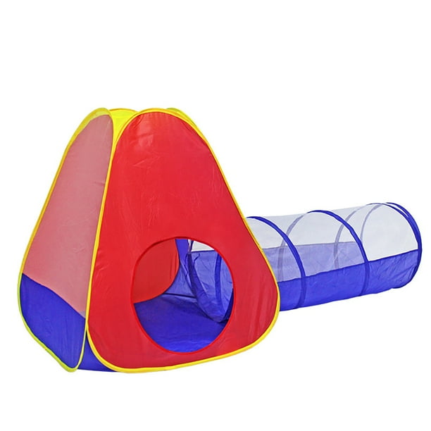 Kids Play Tent Funny Foldable Playhouse Tent with Crawl Tunnel for Indoor