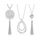 thumbnail image 1 of Juego de collares con colgante largo para mujer, 3 uds., nudo, disco, círculo, borla, declaración, suéter JM, 1 of 5