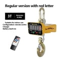 thumbnail image 2 of Digital Hanging Scale 5000KG, Portable Heavy Duty Crane LED Display Industrial Hook Electronic ,Easy to Install, 2 of 7