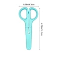 thumbnail image 3 of Safety Scissors Stainless Steel Blunt Tip Scissors with Protective Cover for Classroom Art Activities Daily Use, Light Blue, Ccwuwei, 3 of 6