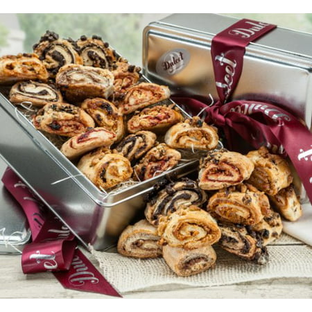Rugelach Gift baskets, assorted fillings of chocolate chip, raspberry, sugar