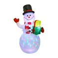 thumbnail image 4 of Inflables para exterior,Muñeco de nieve inflable navideño para exterior e interior,Inflables navideños iluminados con luces LED giratorias,Decoración navideña Patio Jardín Salón de, 4 of 9