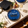 thumbnail image 6 of QuanTara Graduation Party Supplies – Cap-Themed Paper Plates & Tablecloth Set, Disposable Blue Graduation Decorations for Celebrations, 6 of 6