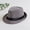 dark grey, variant on SNNROO Men Women Straw Fedora Hat Trilby Cuban Sun Cap Panama Short Brim Floral Summer