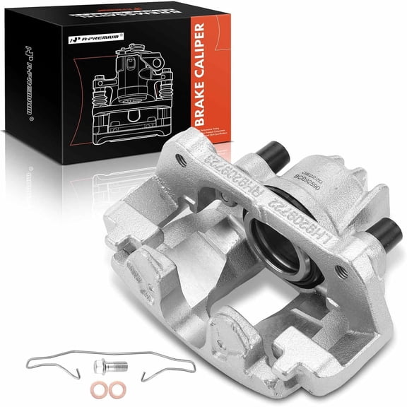 A-Premium Disc Brake Caliper Assembly with Bracket Compatible with Select Volvo Models - S60 2001-2005, S80 1999-2001, V70 2001-2005, XC70 2003-2007 - Front Left Driver Side