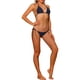thumbnail image 3 of INSPIRAR CHIC Conjuntos de Bikini de Mujer con Tiras Lateral 2 Piezas de Cintura Baja Parte Inferior Triangular Traje de Baño Medio Azul Marino, 3 of 4