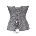 thumbnail image 5 of LELINTA Women's Vintage Jacquard With Pattern Lace Boned Overbust Corset Busiter Top Plus Size S-6XL, 5 of 8