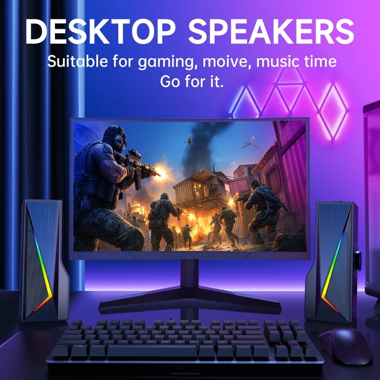 Ayedloe USB Computer Speakers with LED Lighting photo 5