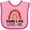 Pink and Fuchsia, variant on Inktastic Grammy and Papa Love Me Granddaughter Rainbow Girls Baby Bib