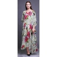 thumbnail image 2 of Bimba LadiesÃ‚Â&nbsp;KaftanÃ‚Â&nbsp;Holiday Loungewear Maxi Dress Beach Coverup, 2 of 5