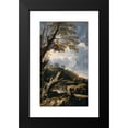 thumbnail image 2 of Salvator Rosa 16x24 Black Modern Framed Museum Art Print Titled - Monks Fishing, 2 of 5