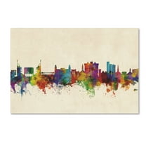 Trademark Fine Art 'Fayetteville Arkansas Skyline' Canvas Art by Michael Tompsett