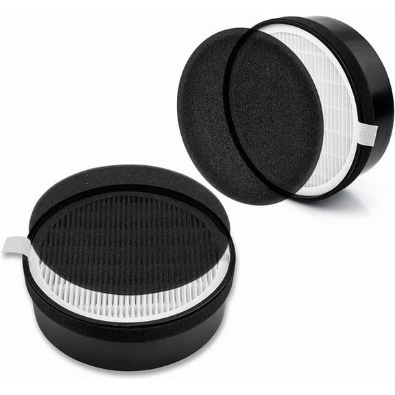 LV-H132 Replacement Filter for LEVOIT Air Purifier Replacement Filter LV-H132-RF, 3-in-1 H13 True HEPA Filter Replacement, 2 Pack