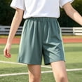 thumbnail image 5 of Boy Athletic Shorts Lightweight Mesh Running Shorts Elastic Waist Soccer Basketball Shorts with Pockets Summer Shorts Kids Shorts 11-12 Years, 5 of 6
