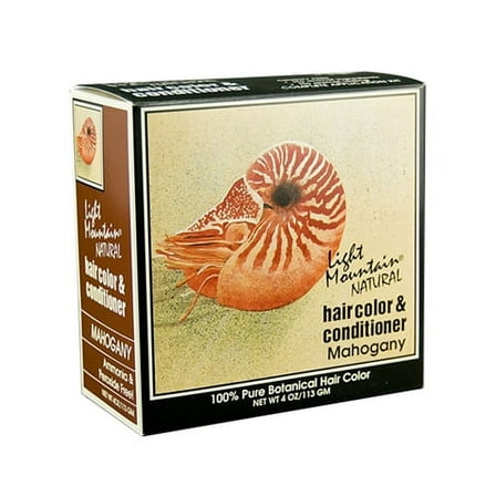 Light Mountain Natural Hair Color And Conditioner, Mahogany - 4 Oz