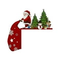 thumbnail image 2 of Eespoir Christmas Door Topper Holiday Decor, Christmas Door Corner Board Home Decoration, Frame Corner Sign Decorations, for Christmas Party Ornament(A), 2 of 6