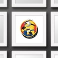 thumbnail image 2 of Gallery Pops Despicable Me 4 - Carl Character Badge Wall Art, White Framed Version, 12" x 12", 2 of 5