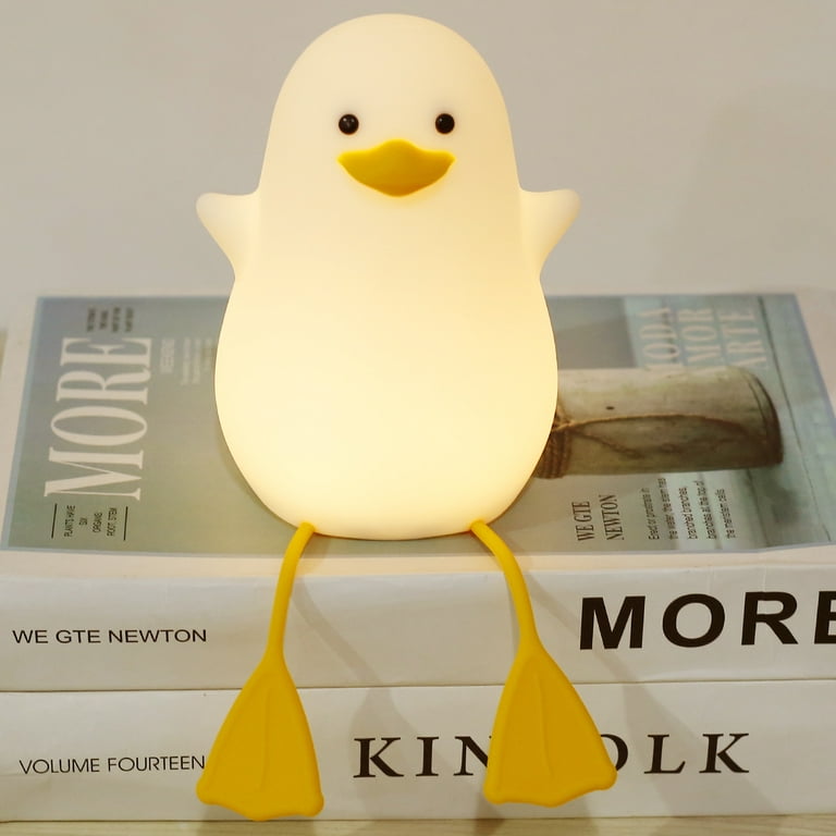 Cute Duckling Night Light Silicone Cute Duck Lamp for Kids USB