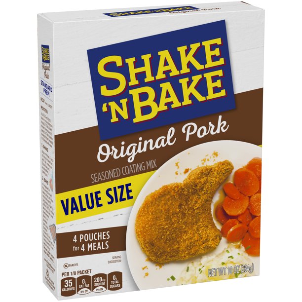 Kraft Shake 'N Bake Original Pork Seasoned Coating Mix, 4 ct Pouches