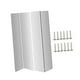 thumbnail image 3 of 2 protectores de esquinas de pared de metal, protectores de esquinas de borde liso, resistentes. plata, 3 of 7