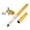 Gold, variant on Gear Fishing Rod Reel Combo Kit Set Mini Telescopic Portable Pocket Pen Fishing Rod Pole + Reel Aluminum Alloy Fishing Accessories
