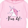 thumbnail image 3 of Inktastic 4th Birthday Cute Unicorn Toddler Hoodie, 3 of 4