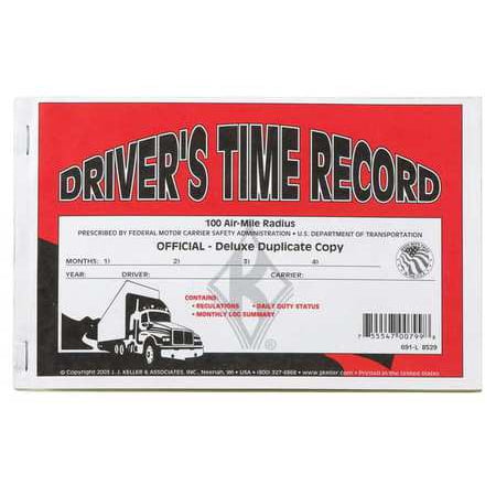 Rediform Drivers Log - JJ KELLER 691-L Drivers Exempt Log, w/Carbon