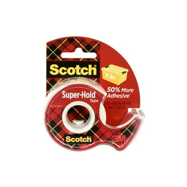 Scotch Super-Hold Wide Tape, 50% More Adhesive 1.5 in. x 650 in., 1 Dispenser