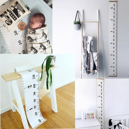 ruler growth decoration chart fabric frame wood height baby