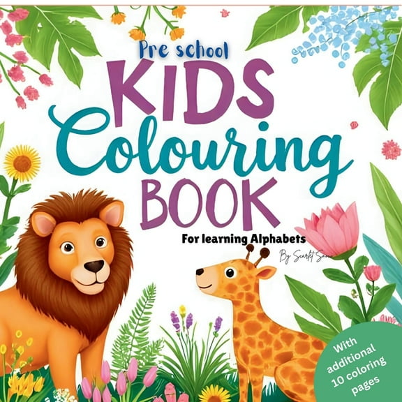 Preschool kids colouring book: For Alphabet learning, (Paperback)