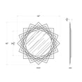 thumbnail image 3 of 446MI42MB-Varaluz Lighting-Lexicon - Wall Mirror In Modern Style-42 Inches Tall and 42 Inches Wide, 3 of 5