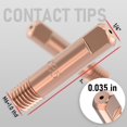 thumbnail image 2 of Punta de contacto para soldadura MIG YESWELDER 11-35 (0,035), paquete de 25, 2 of 6