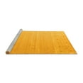 thumbnail image 2 of Ahgly Company Machine Washable Indoor Square Abstract Yellow Contemporary Area Rugs, 5' Square, 2 of 4