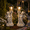 Symmetrical Pair (Left & Right), variant on LUMIARTISAN 19.7" Solar Angel Statue with Roman Pillar, Left Side, Warm Light