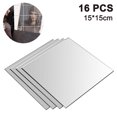 thumbnail image 1 of 16/32 piezas extraíble acrílico espejo ajuste pared pegatina calcomanía para el hogar sala de estar dormitorio decoración (0,2mm,15*15cm) Xemadio 2034608-1, 1 of 9