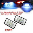thumbnail image 4 of 2X Auto License Plate Lights 6000K For Mercedes-Benz C W203 Clk W209 Sl R230 Kb27 Auto Led Signal Lamp License Plate Assembly Fangkenuo, 4 of 9