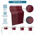 thumbnail image 6 of Red Striped Table Runner 108 Inches, Vintage Stripes Ombre Bed Runner Dresser Scarves Tabletop for Indoor Outdoor Parties/Ceremony/Banquet, 13"x 108", 6 of 9